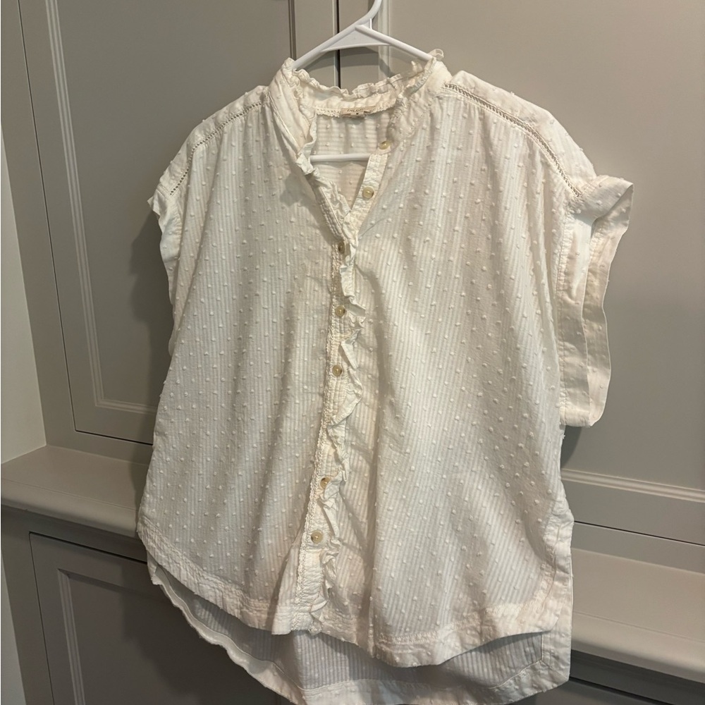 Pilcro White Blouse from Anthropologie